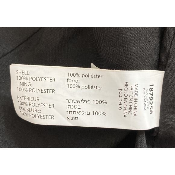 BLACK TAPE Blazer Women's 3X Grey Stripes Double Breasted Lined Long Sleeve - Picture 6 of 8